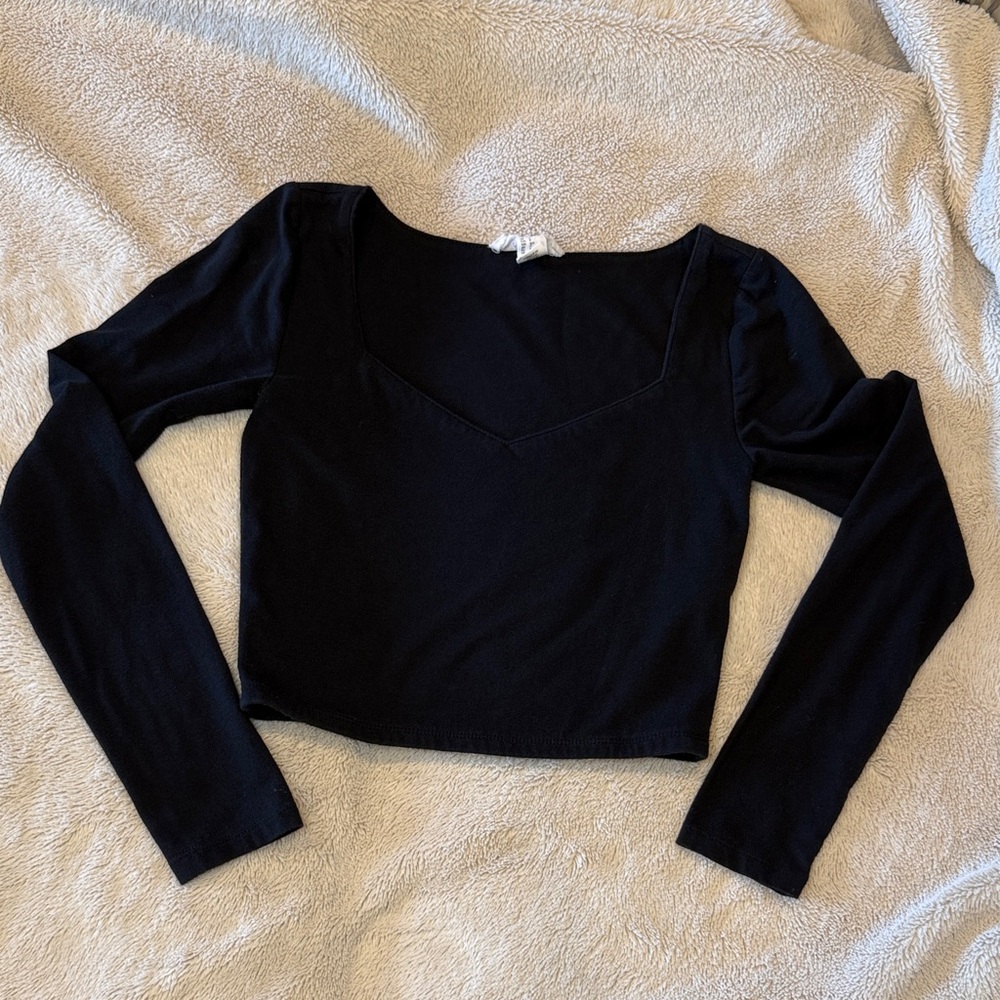 Forever 21 Long Sleeve Crop Top